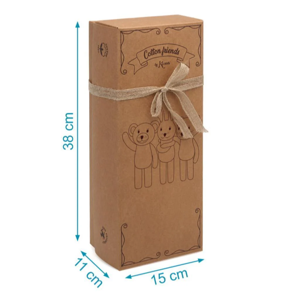 Cotton Friends Peluche Urso em Algodão com Caixa 30cm - Image 6