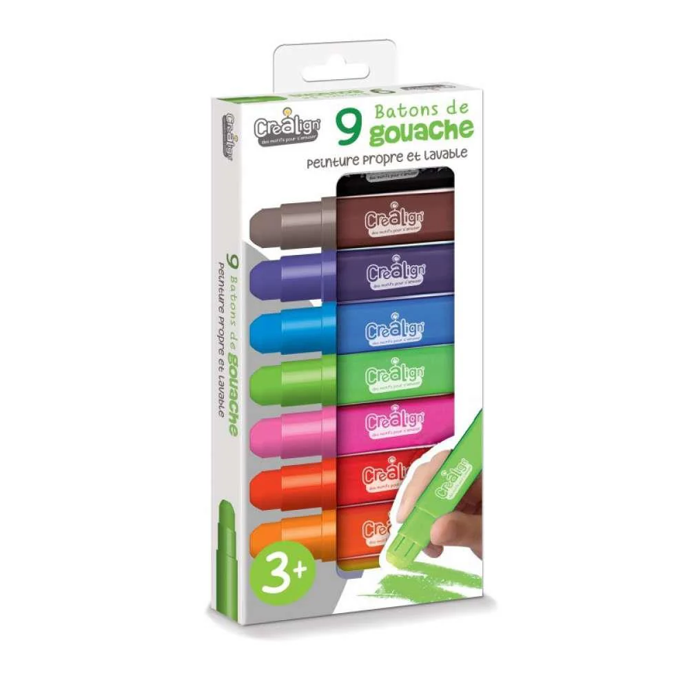 9 Canetas de Guache Laváveis Créa Lign 3m+ - Image 2