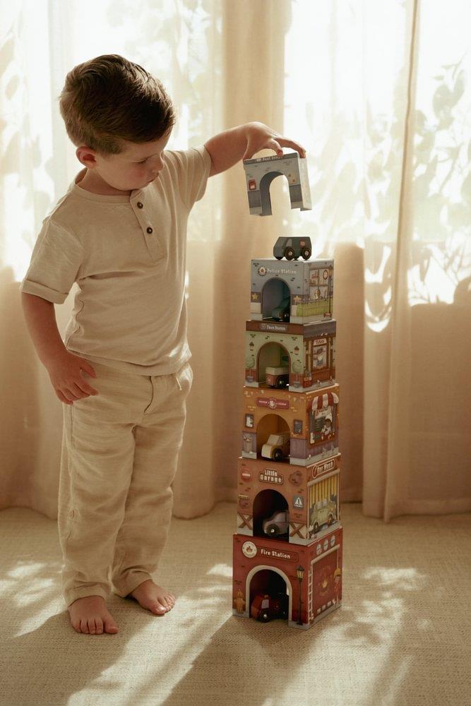 Cubos Empilháveis com 6 Carros Little Dutch - Image 16