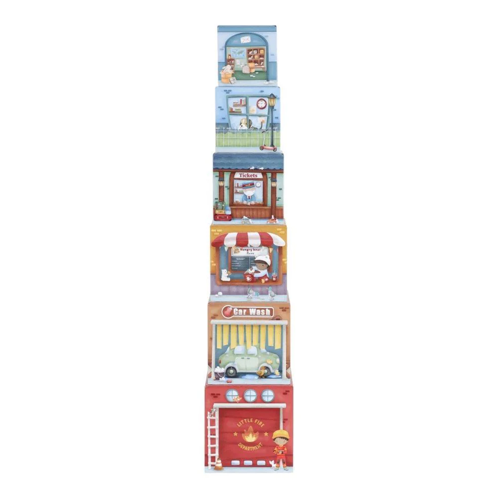 Cubos Empilháveis com 6 Carros Little Dutch - Image 6