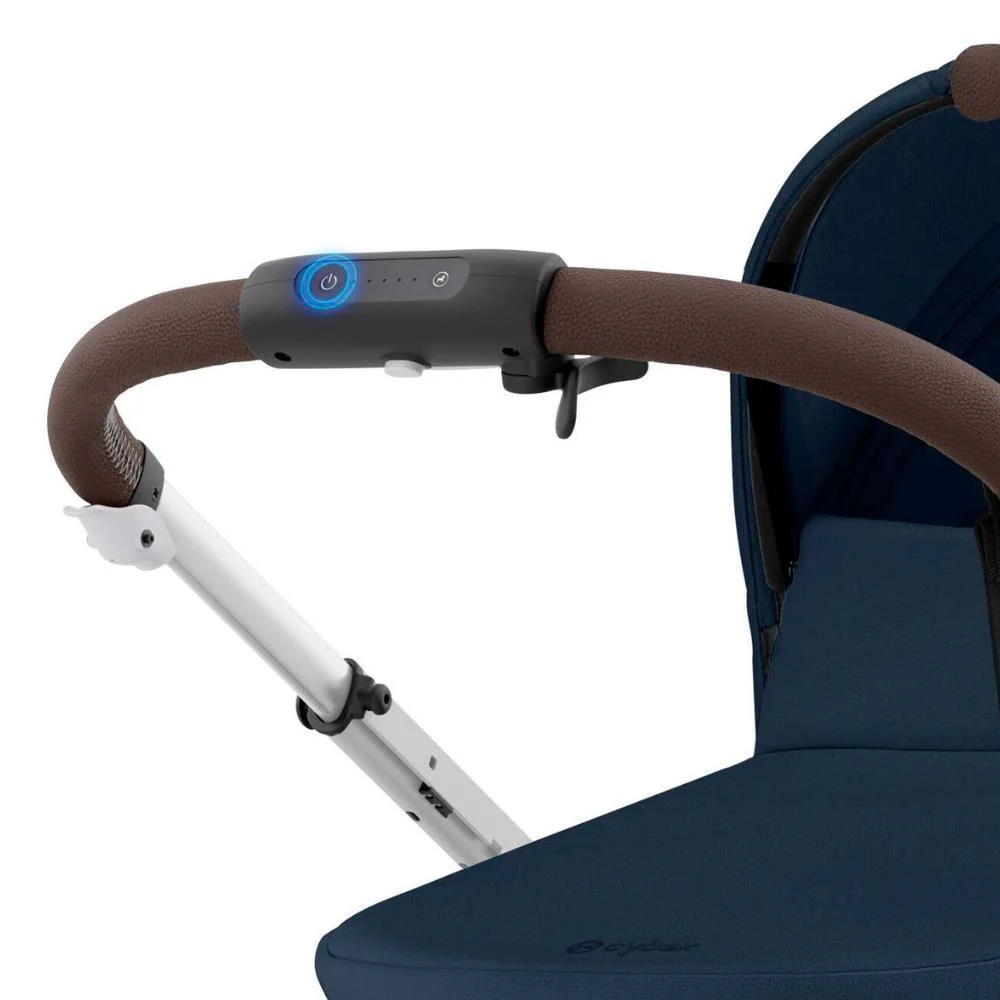 Carrinho Cybex e-Gazelle S SLV Ocean Blue - Chassis Prateado - Image 8