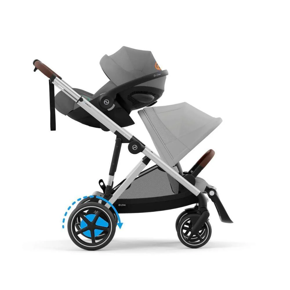 Carrinho Cybex e-Gazelle S SLV Stone Grey - Chassis Prateado - Image 7