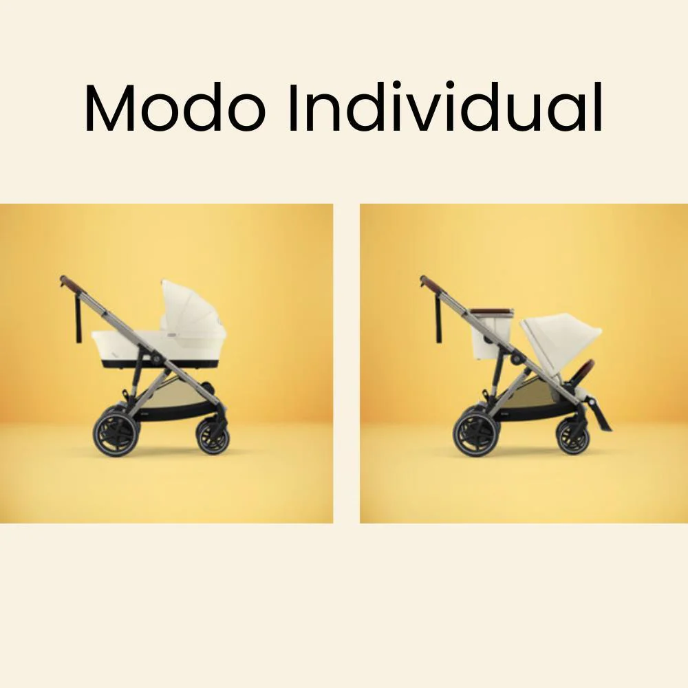 Carrinho Cybex e-Gazelle S TPE Almond Beige - Chassis Taupe - Image 14