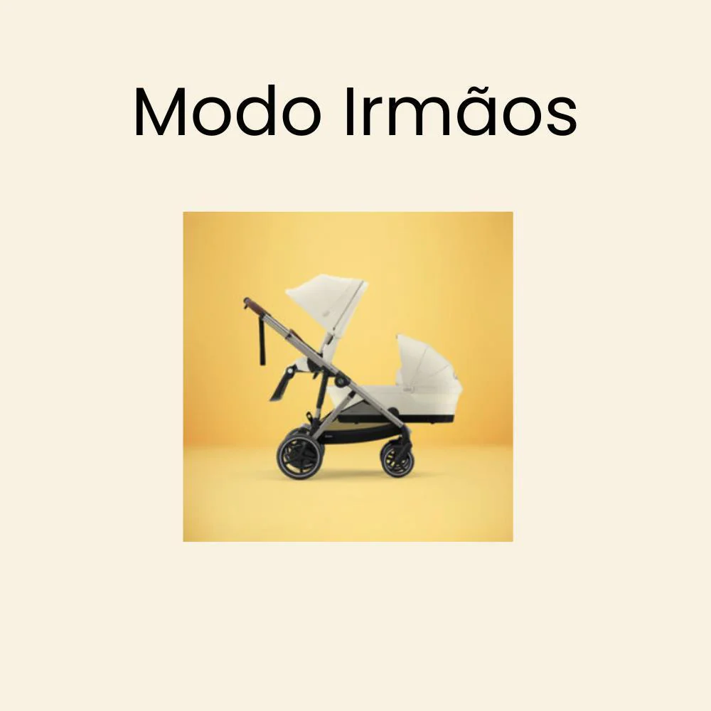 Carrinho Cybex e-Gazelle S TPE Almond Beige - Chassis Taupe - Image 15