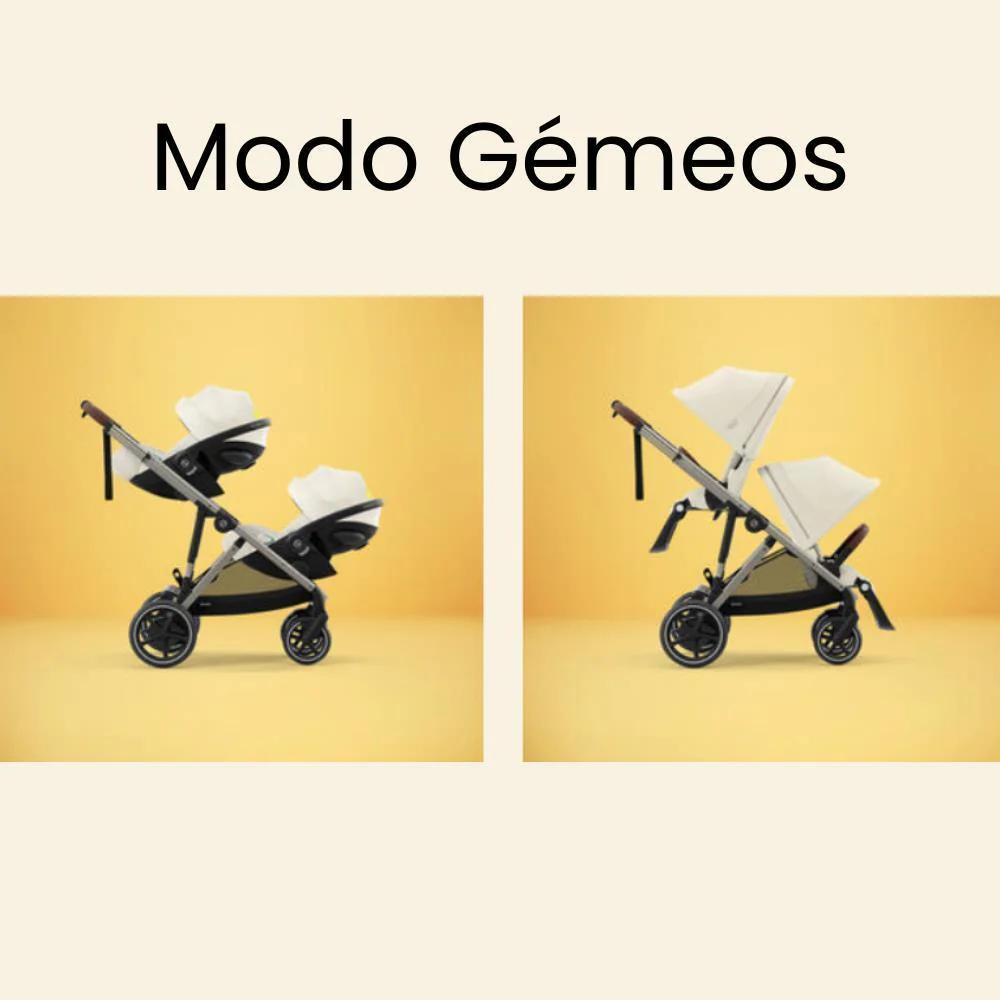 Carrinho Cybex e-Gazelle S TPE Almond Beige - Chassis Taupe - Image 16