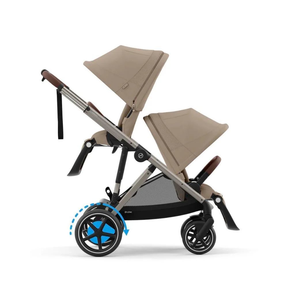 Carrinho Cybex e-Gazelle S TPE Almond Beige - Chassis Taupe - Image 6