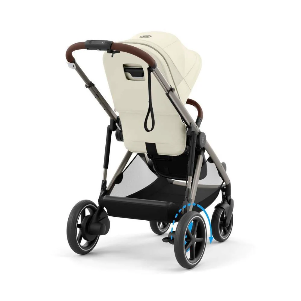 Carrinho Cybex e-Gazelle S TPE Seashell Beige - Chassis Taupe - Image 3