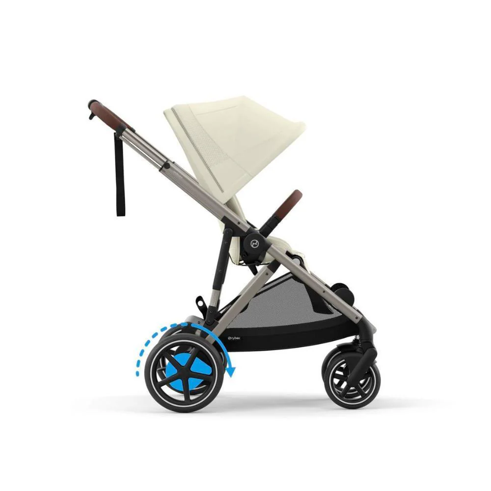 Carrinho Cybex e-Gazelle S TPE Seashell Beige - Chassis Taupe - Image 4