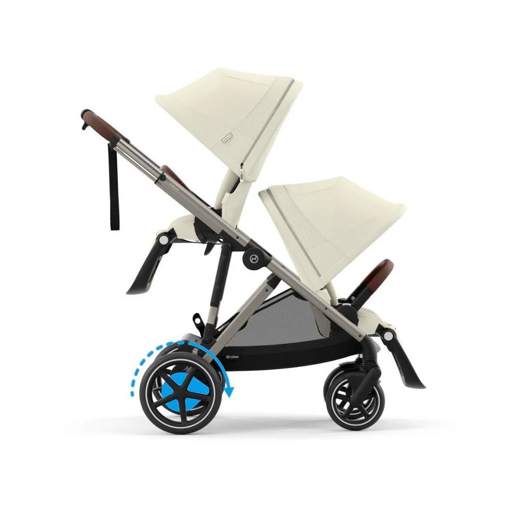 Carrinho Cybex e-Gazelle S TPE Seashell Beige - Chassis Taupe - Image 7