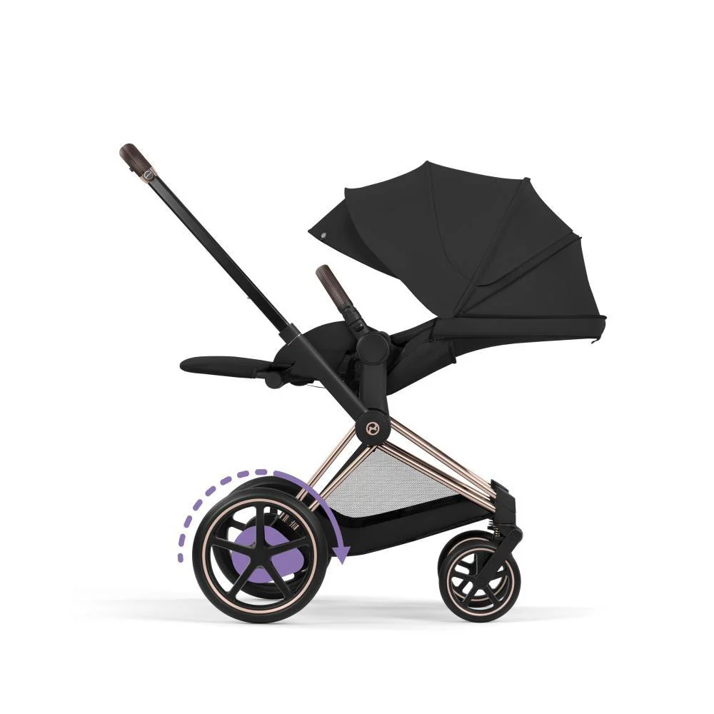 Cybex Platinum e-Priam Comfort Rosegold Sepia Black - Image 3