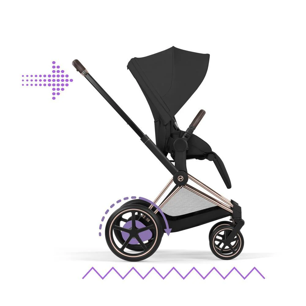 Cybex Platinum e-Priam Comfort Rosegold Sepia Black - Image 5