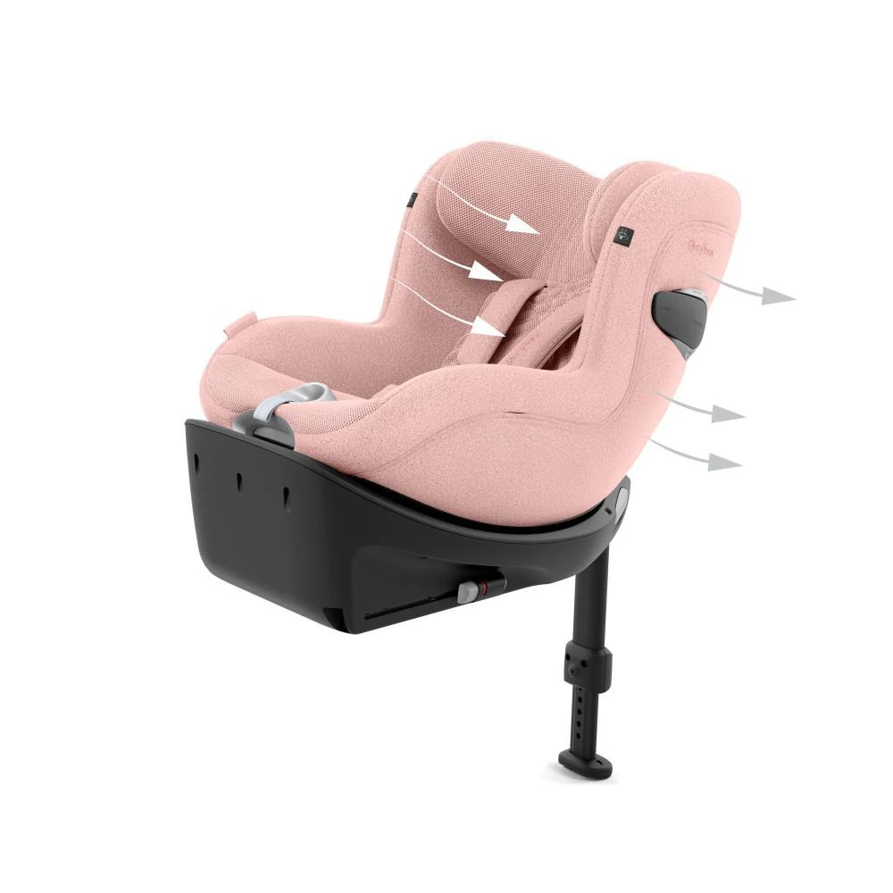 Cybex Sirona Ti i-Size Plus Peach Pink 40-105cm - Image 6