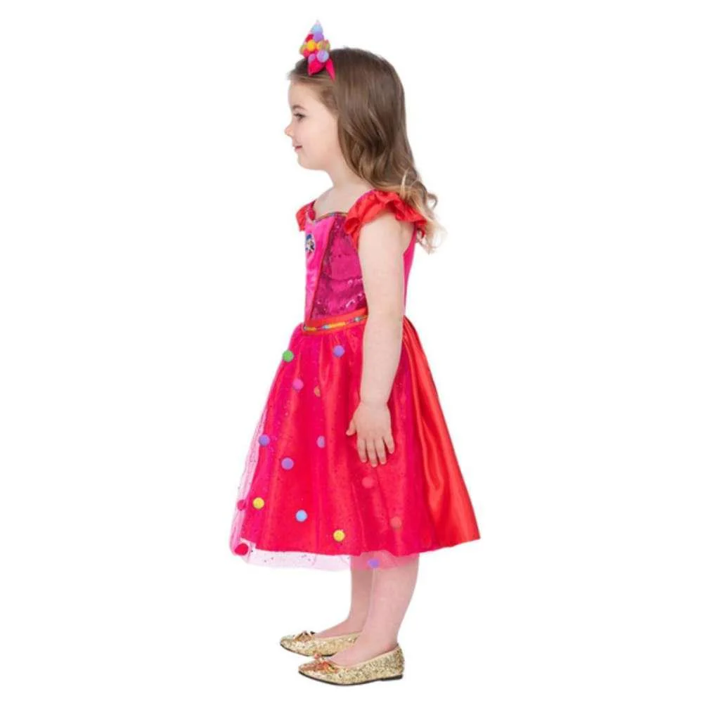 Disfarce Rainbow Kingdom Vestido Rosa 3-4 Anos - Image 2