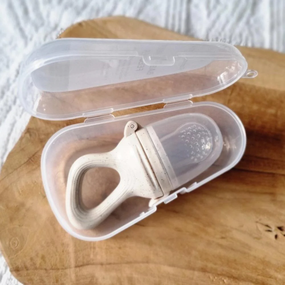 Dispensador de Alimentos Rammelaartje Beige Dotted com Tampa e Estojo - Image 3