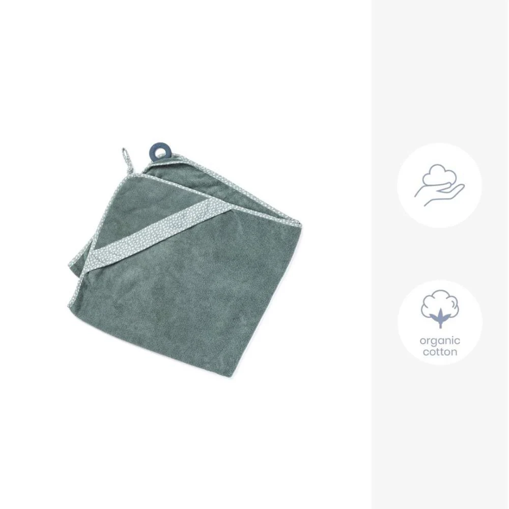 Toalha de Banho XL com Capuz e Anel Doomoo Dry´N Play Verde - Image 11