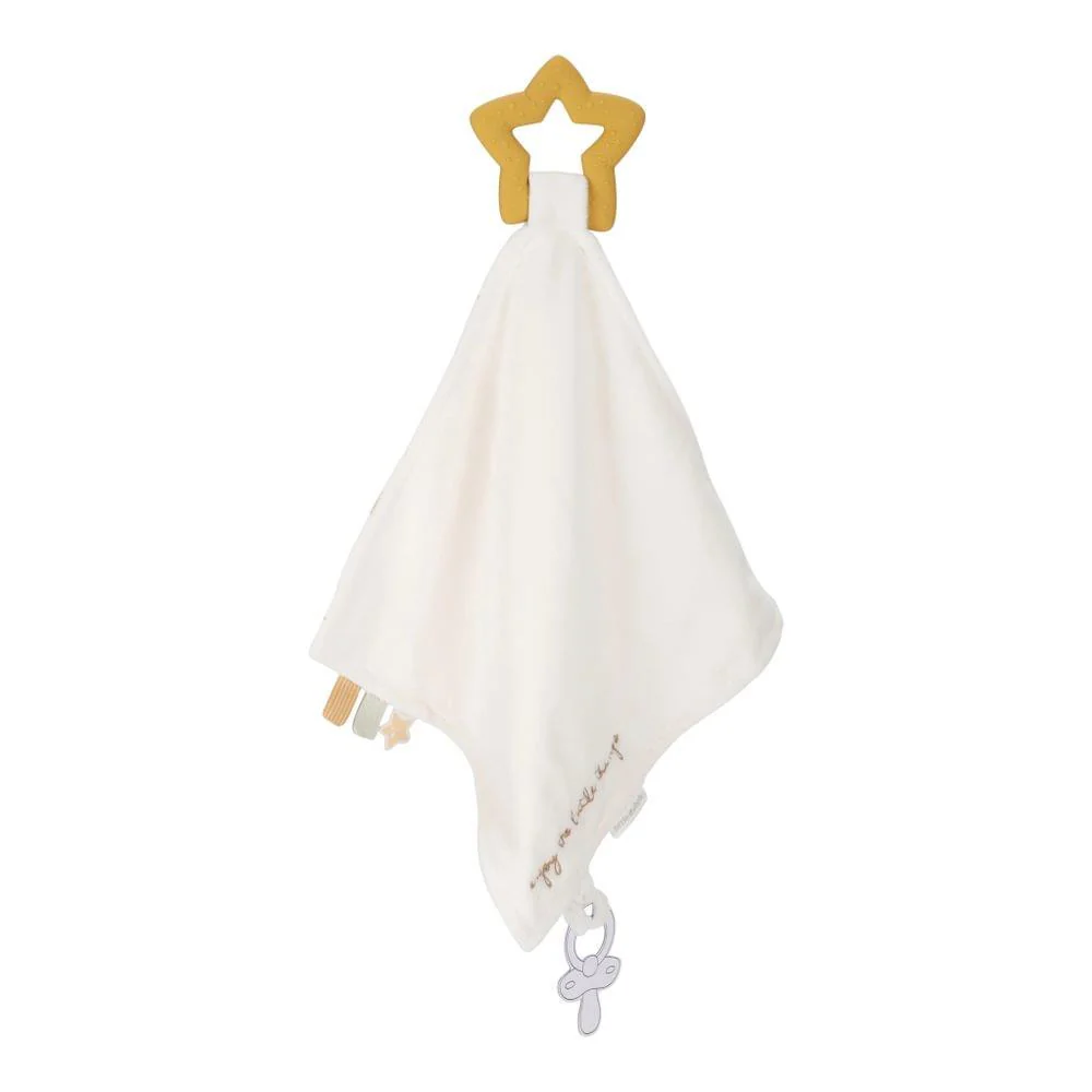 Doudou com Mordedor e Fita para Chupeta Little Dutch Newborn Naturals
