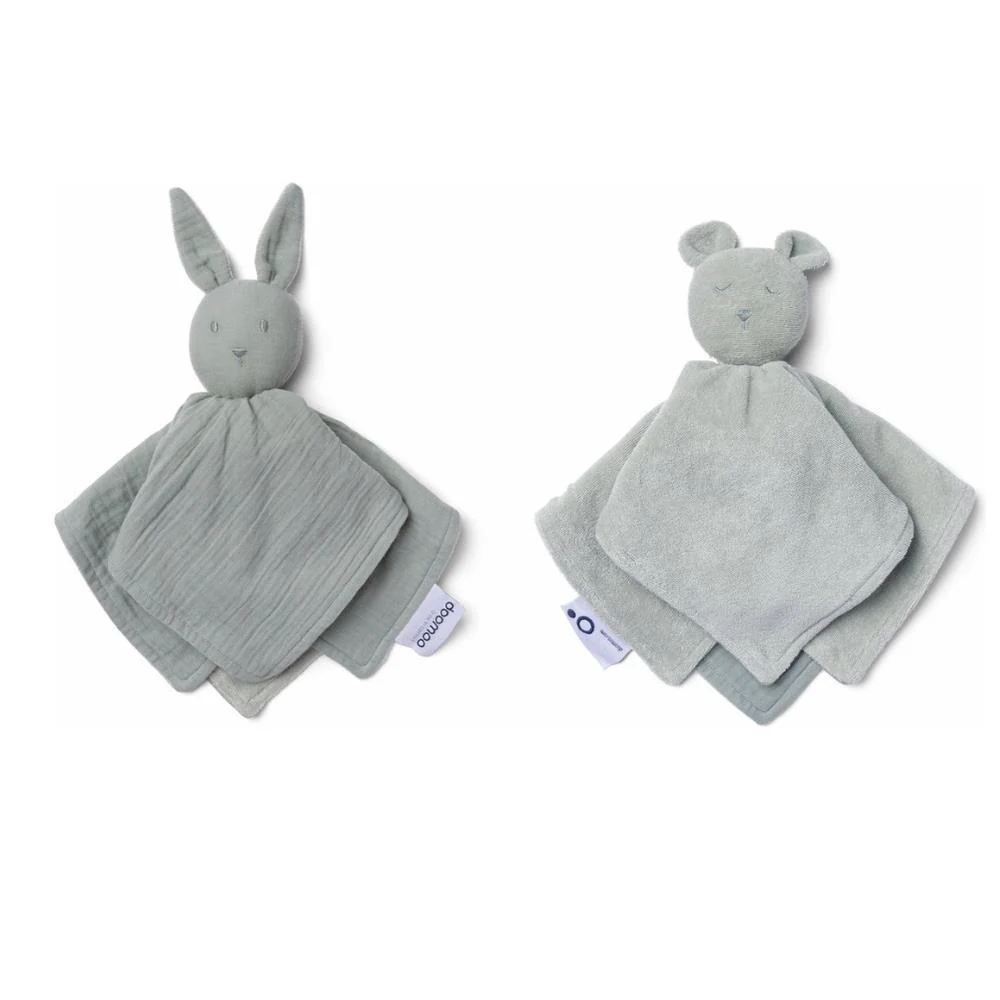 Doudou Doomoo You & Me Coelho/Urso Verde - Image 2
