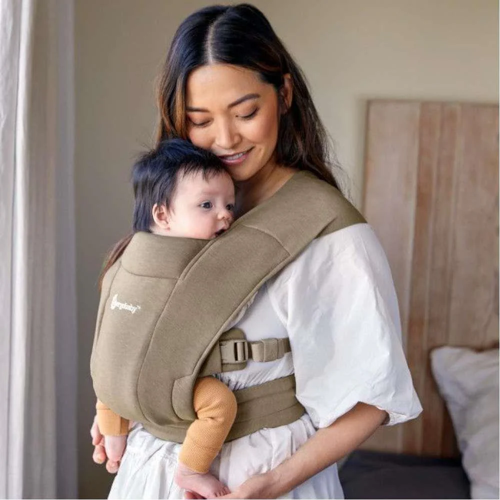 Marsúpio/Porta-Bebés Ergobaby Embrace Knit Soft Olive - Image 4