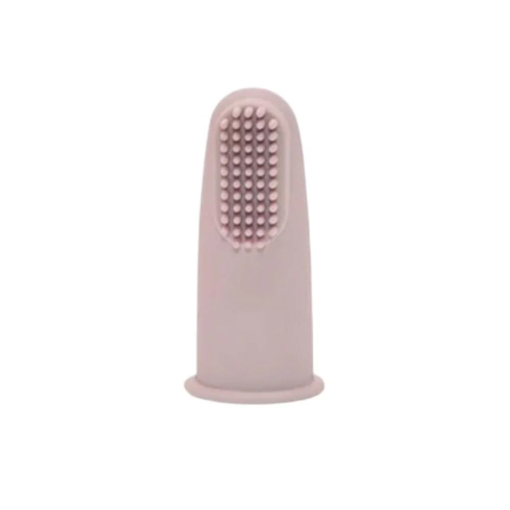 Escova de Dentes de Dedo em Silicone com Estojo Soft Pink - Image 2