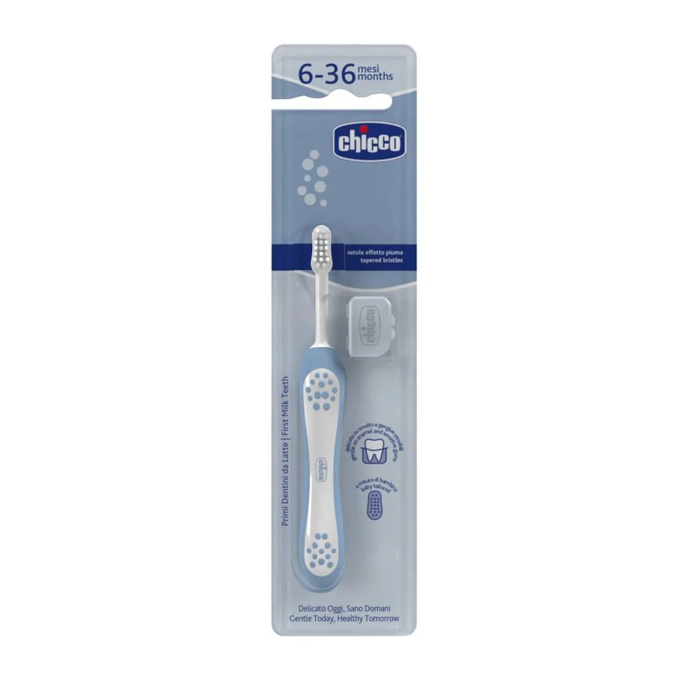 Escova Primeiros Dentes Chicco Azul 6-36m - Image 3