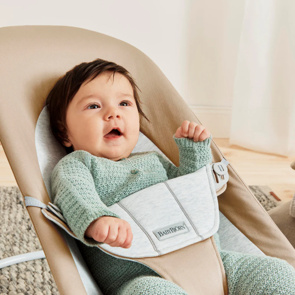 Espreguiçadeira BabyBjörn Balance Soft Jersey Beige/Grey - Image 11