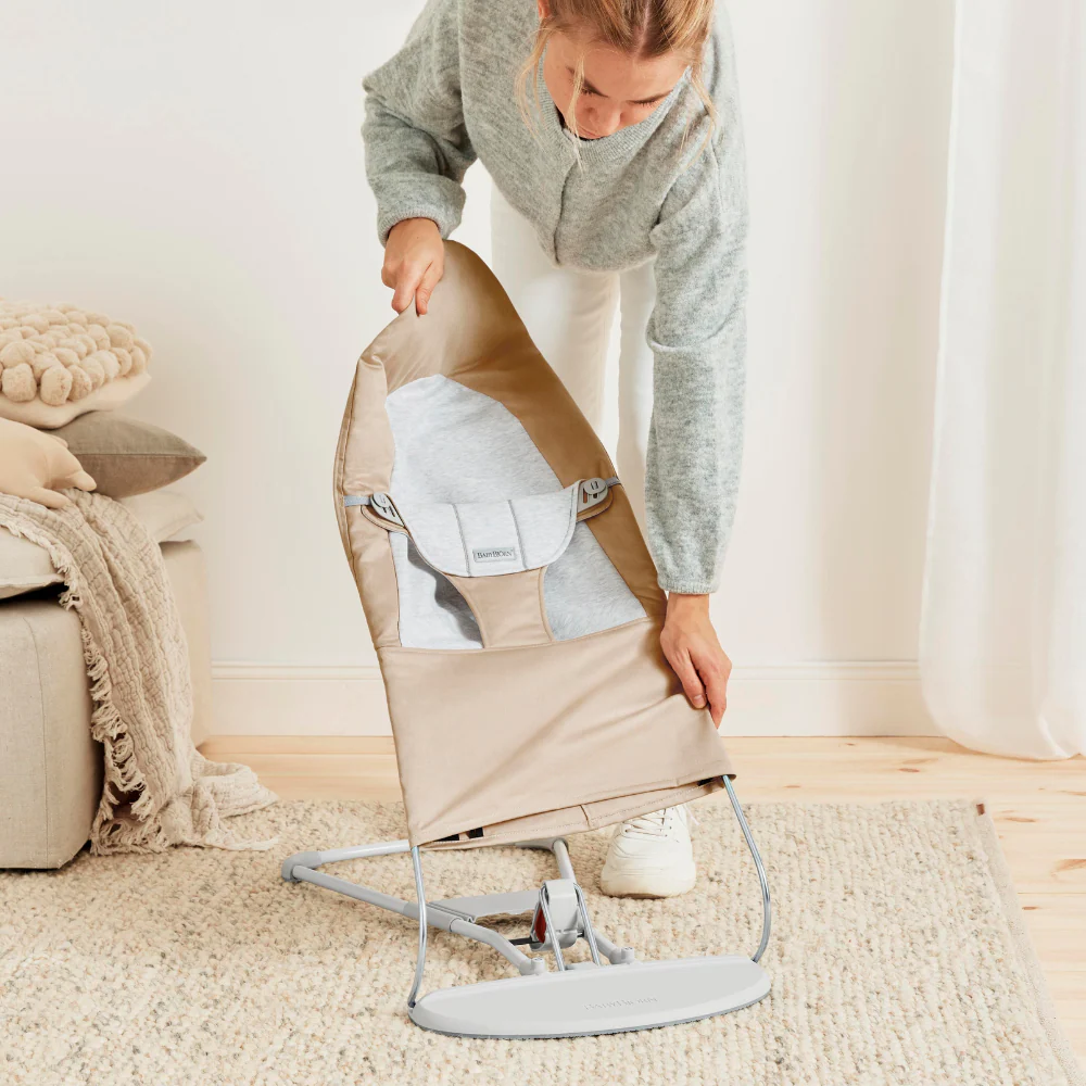 Espreguiçadeira BabyBjörn Balance Soft Jersey Beige/Grey - Image 6