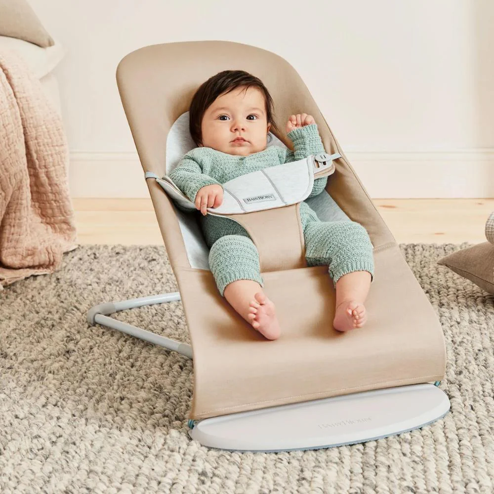 Espreguiçadeira BabyBjörn Balance Soft Jersey Beige/Grey - Image 8