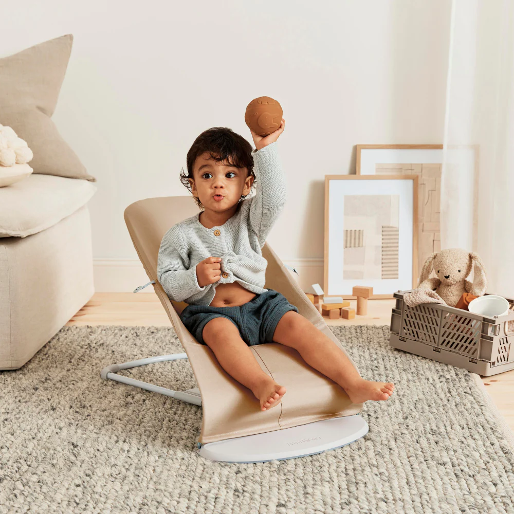 Espreguiçadeira BabyBjörn Balance Soft Jersey Beige/Grey - Image 9