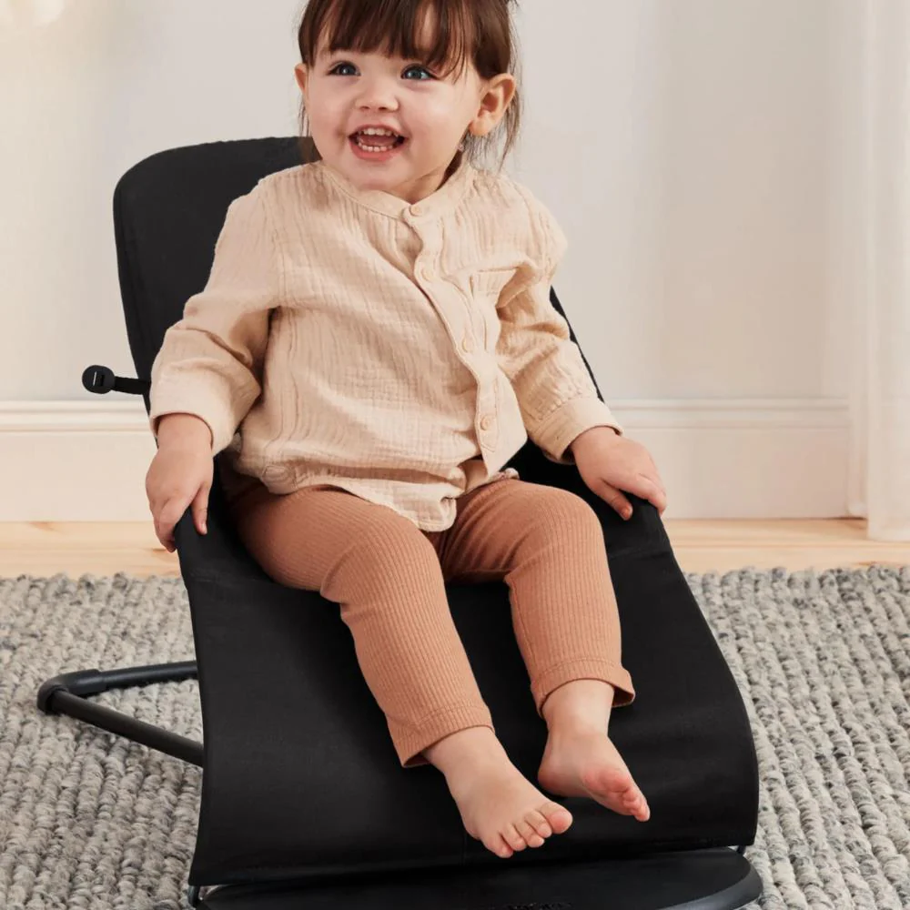 Espreguiçadeira BabyBjörn Balance Soft Jersey Black/Dark Grey - Image 10