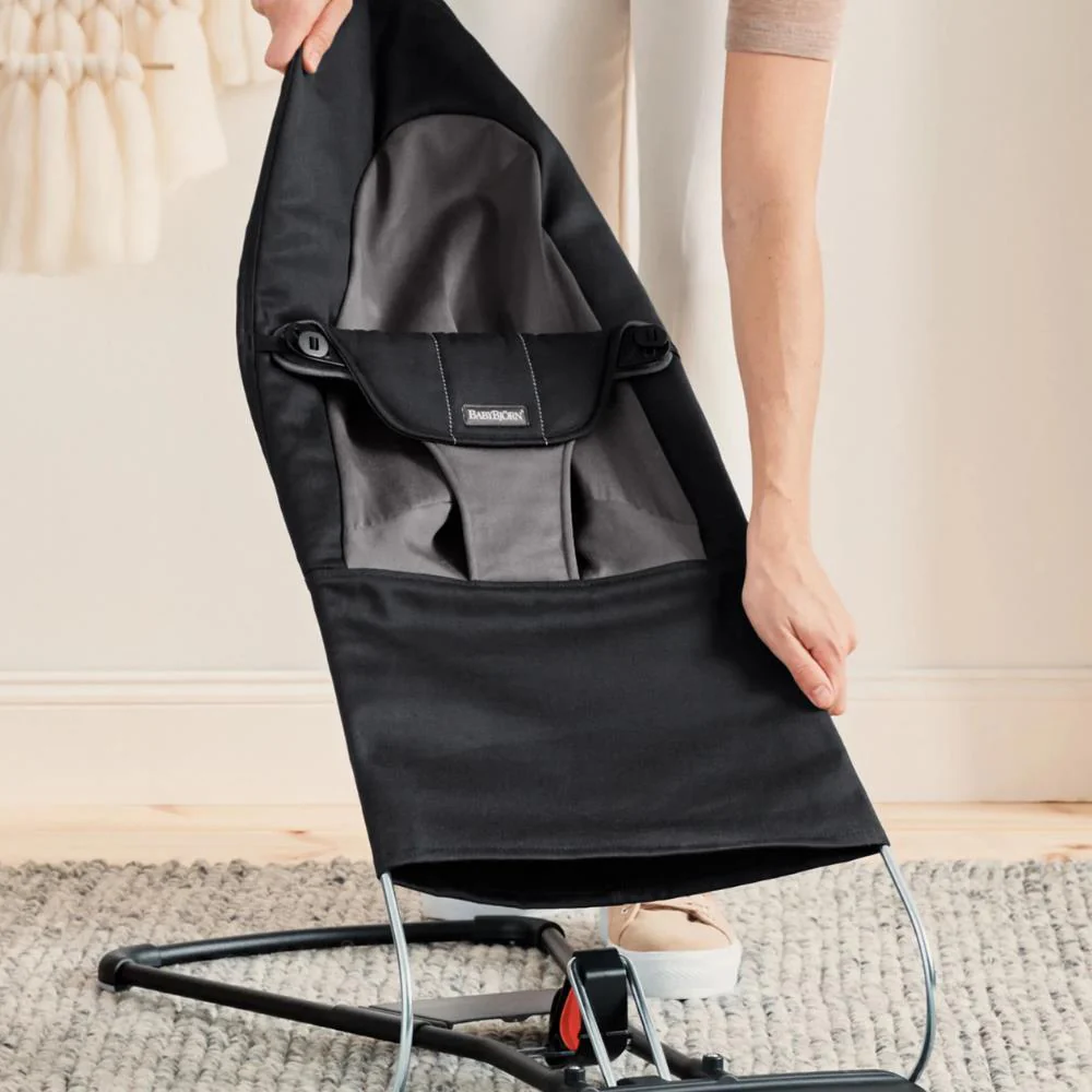 Espreguiçadeira BabyBjörn Balance Soft Jersey Black/Dark Grey - Image 6