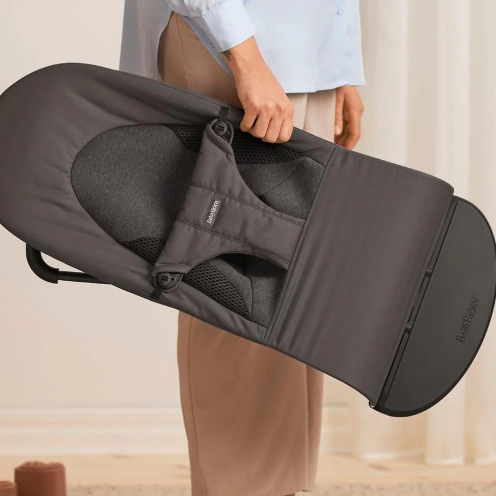 Espreguiçadeira BabyBjörn Balance Soft Tri-Fabric Dark Grey - Image 5
