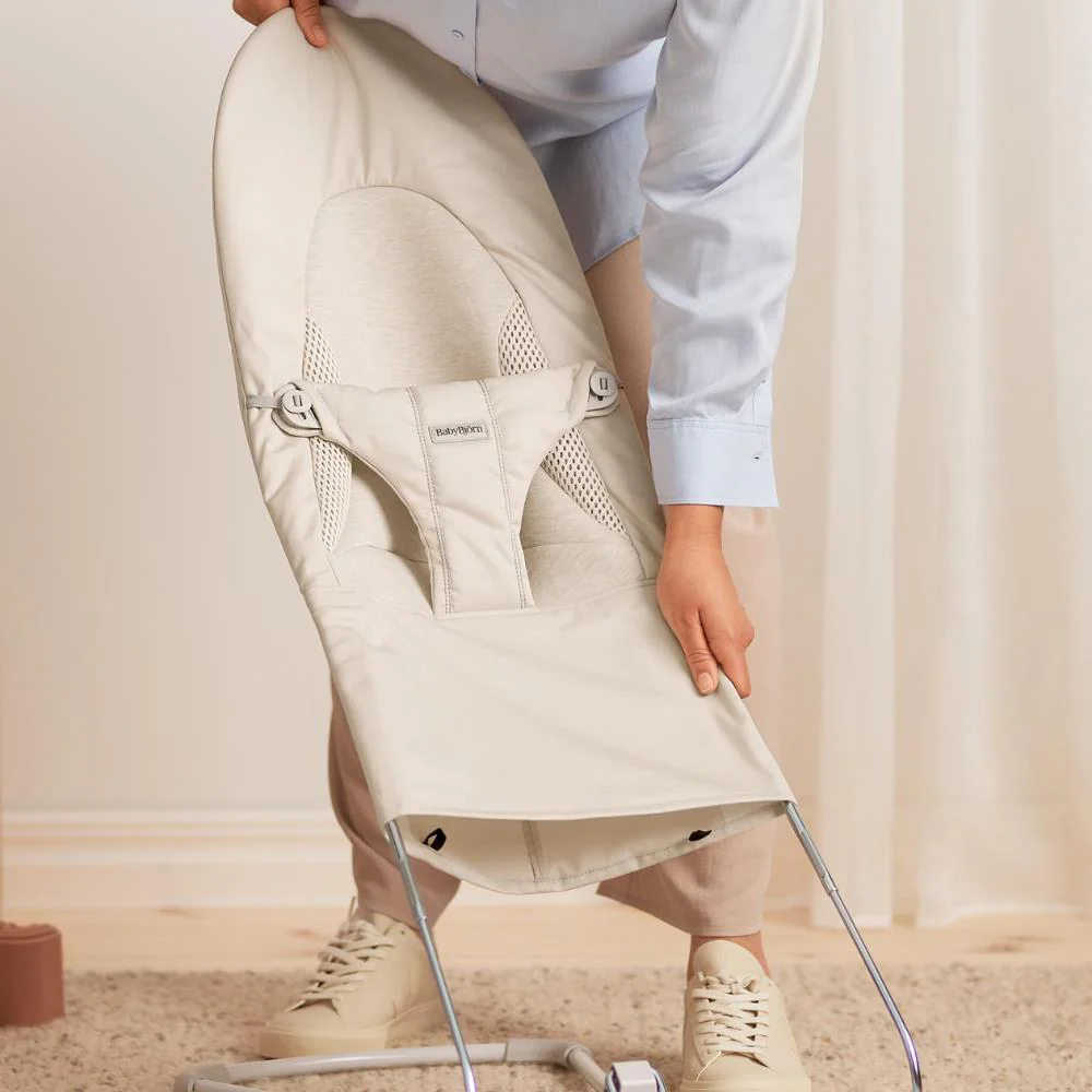 Espreguiçadeira BabyBjörn Balance Soft Tri-Fabric Light Beige - Image 5