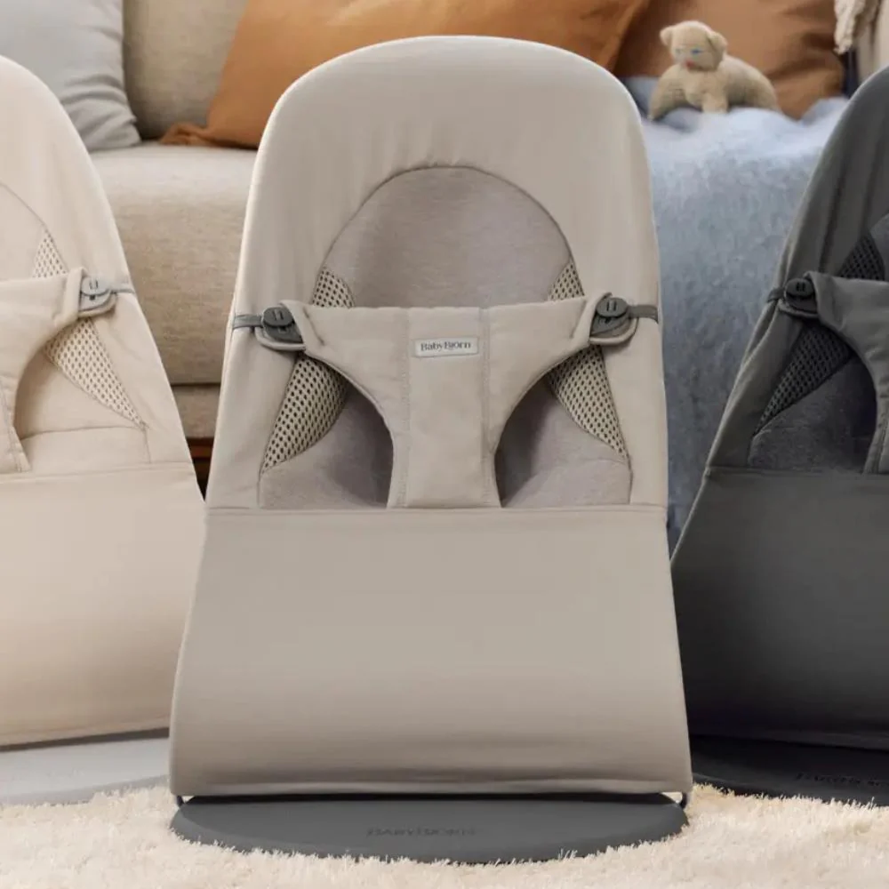 Espreguiçadeira BabyBjörn Balance Soft Tri-Fabric Sand Grey - Image 3