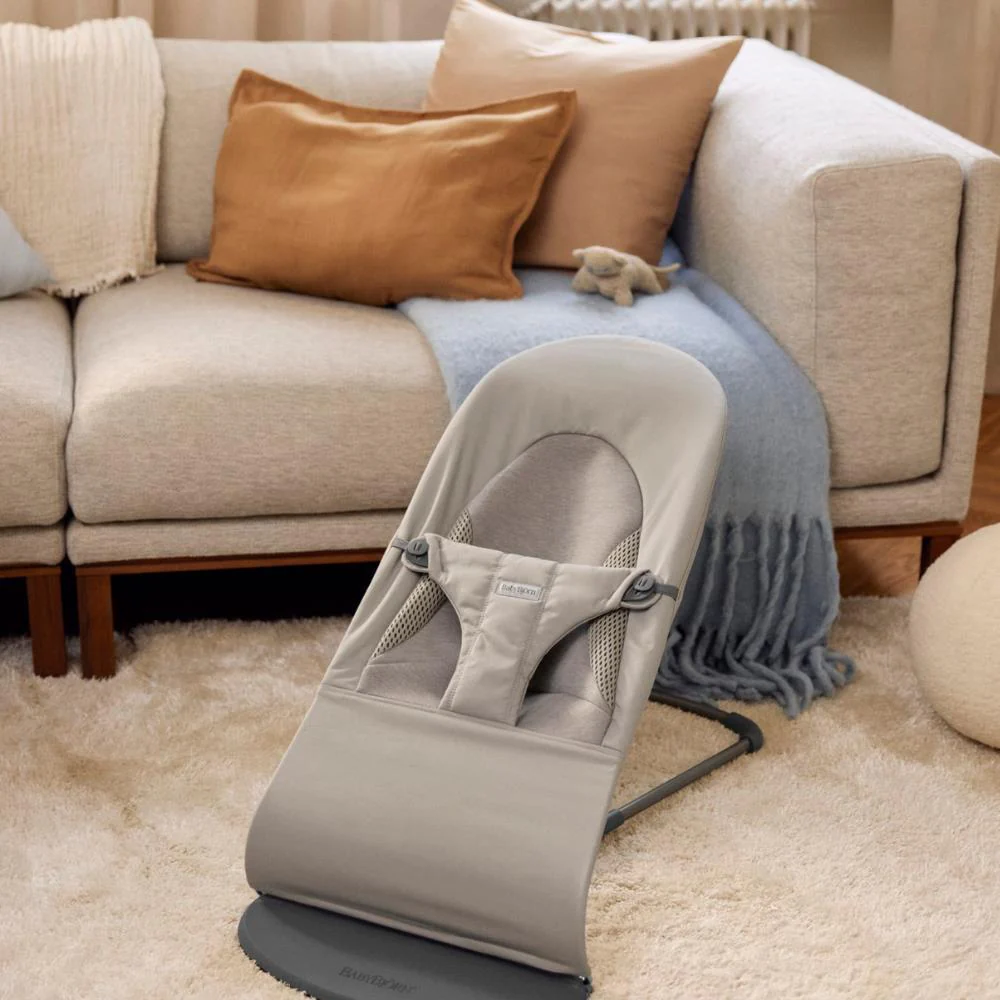 Espreguiçadeira BabyBjörn Balance Soft Tri-Fabric Sand Grey - Image 4