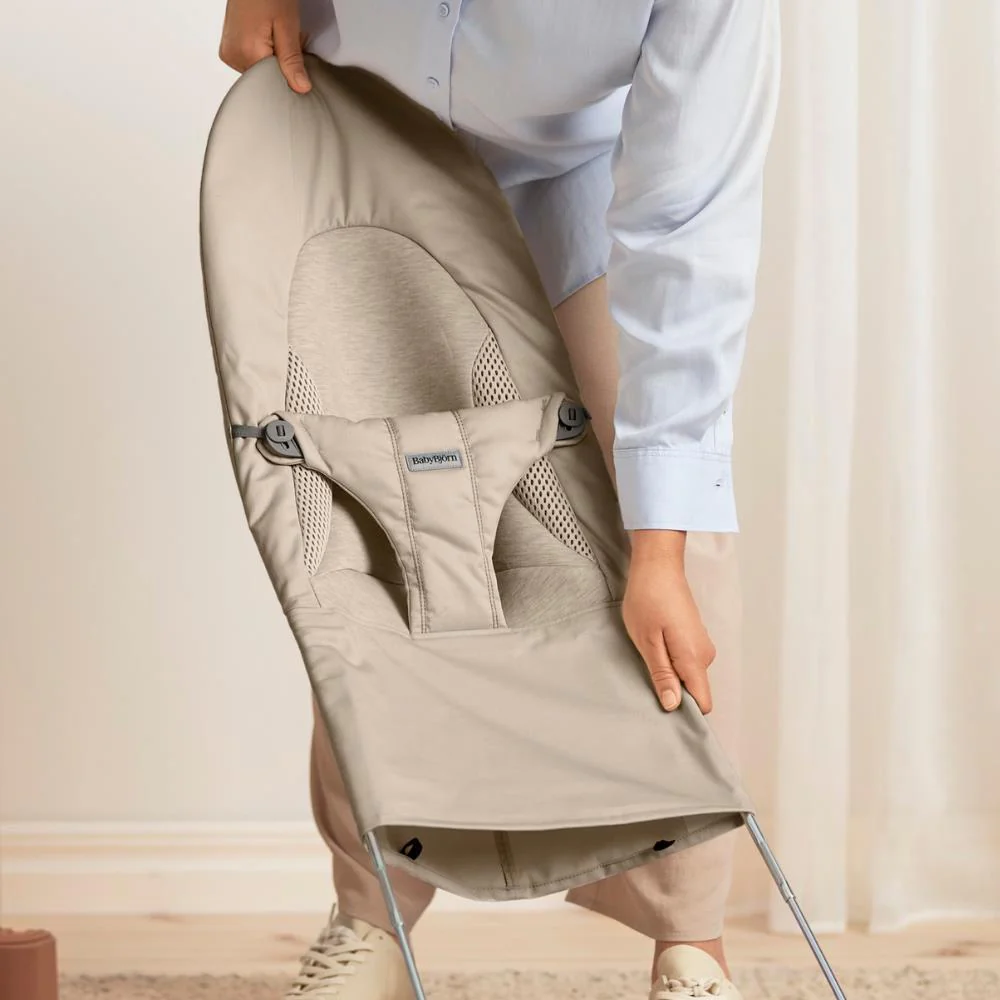 Espreguiçadeira BabyBjörn Balance Soft Tri-Fabric Sand Grey - Image 6