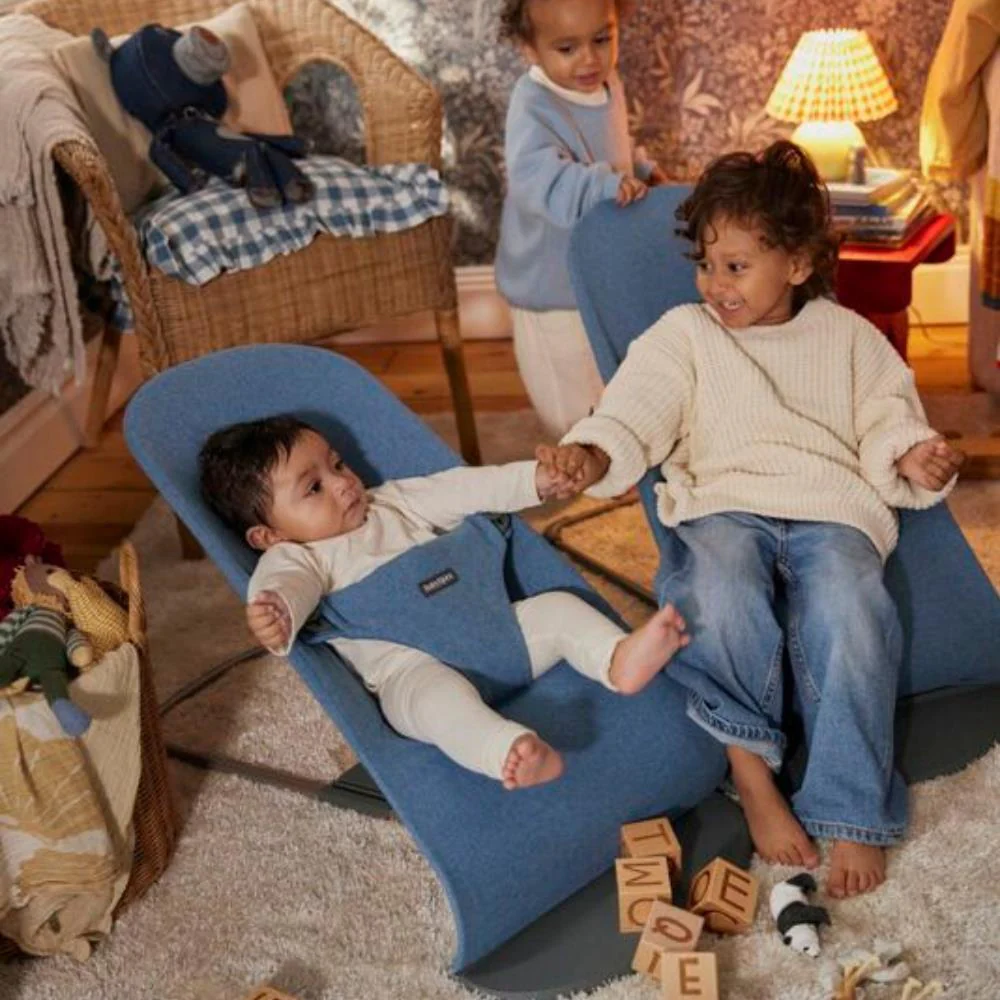 Espreguiçadeira BabyBjörn Bliss Melange Blue - Image 10