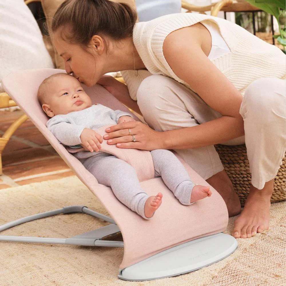 Espreguiçadeira BabyBjörn Bliss Melange Light Pink - Image 11