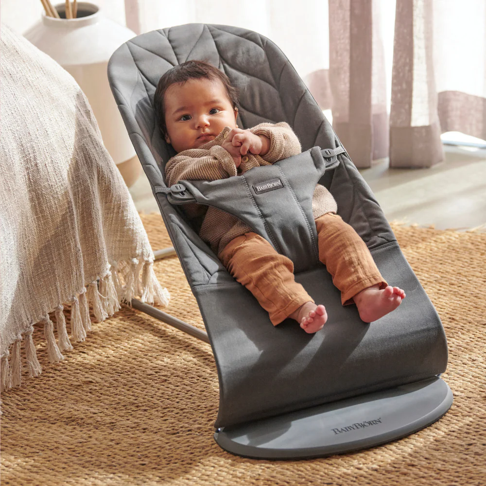 Espreguiçadeira BabyBjörn Bliss Petal Anthracite + Brinquedo Googly Eyes - Image 12