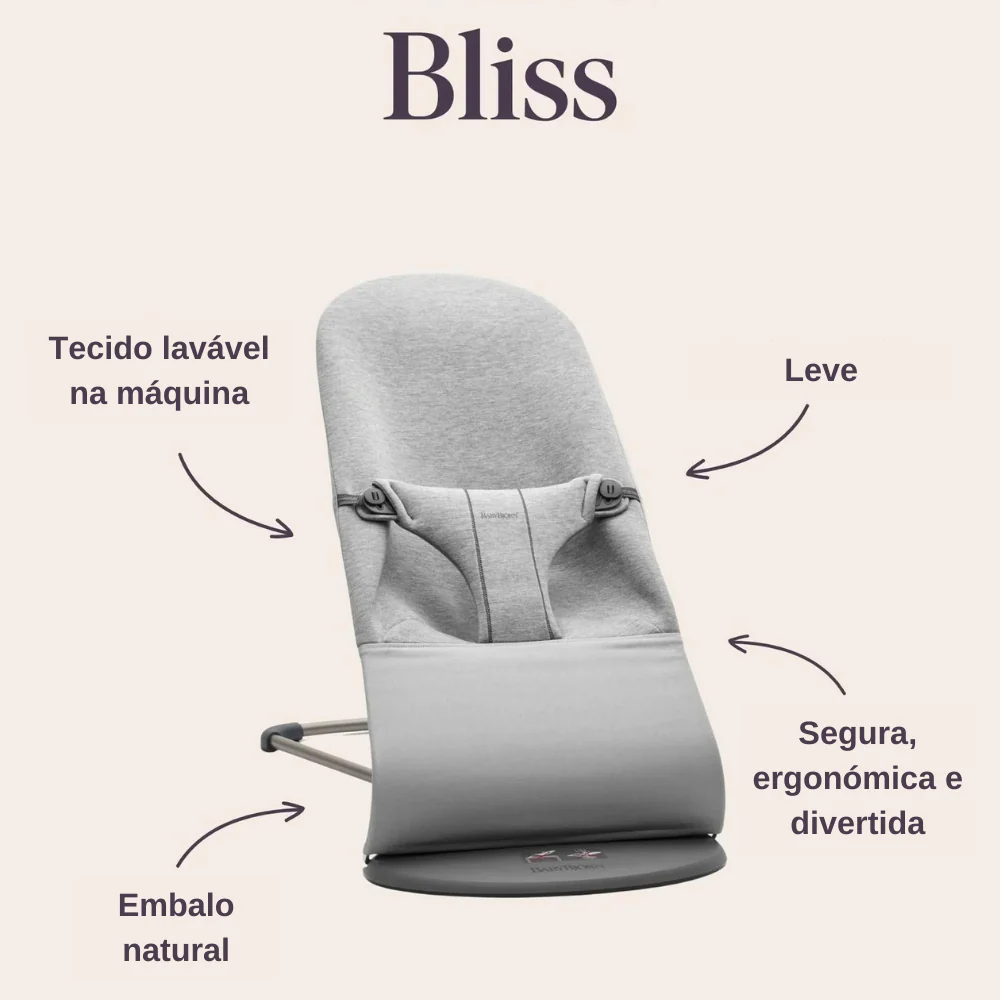 Espreguiçadeira BabyBjörn Bliss Petal Light Grey - Image 10