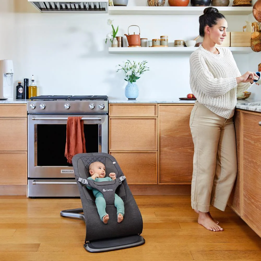 Forra para Espreguiçadeira Ergobaby Evolve Charcoal Grey - Image 11