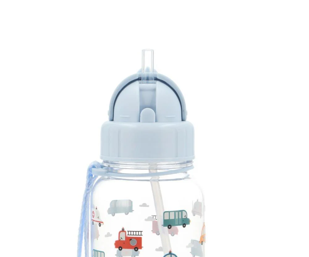 Garrafa com Palhinha Tutete City Cars 500ml - Image 2