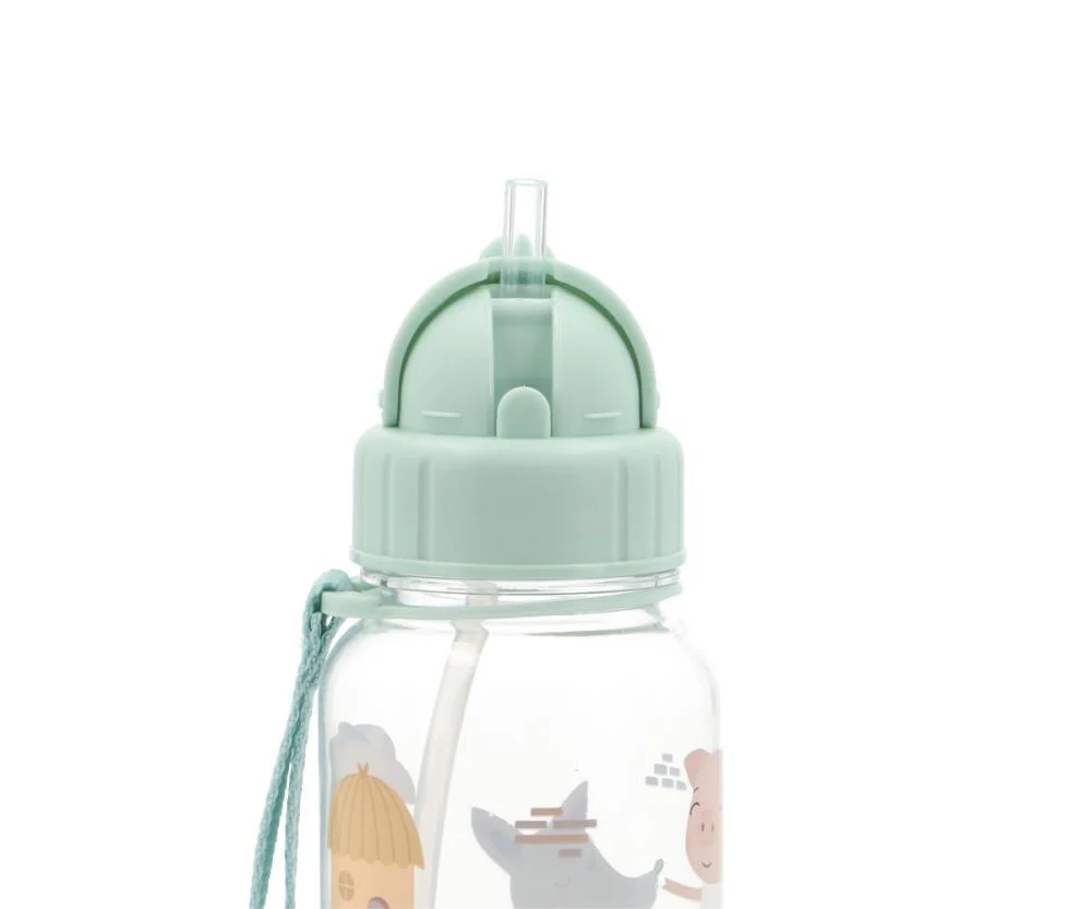 Garrafa com Palhinha Tutete Three Little Pigs 500ml - Image 2