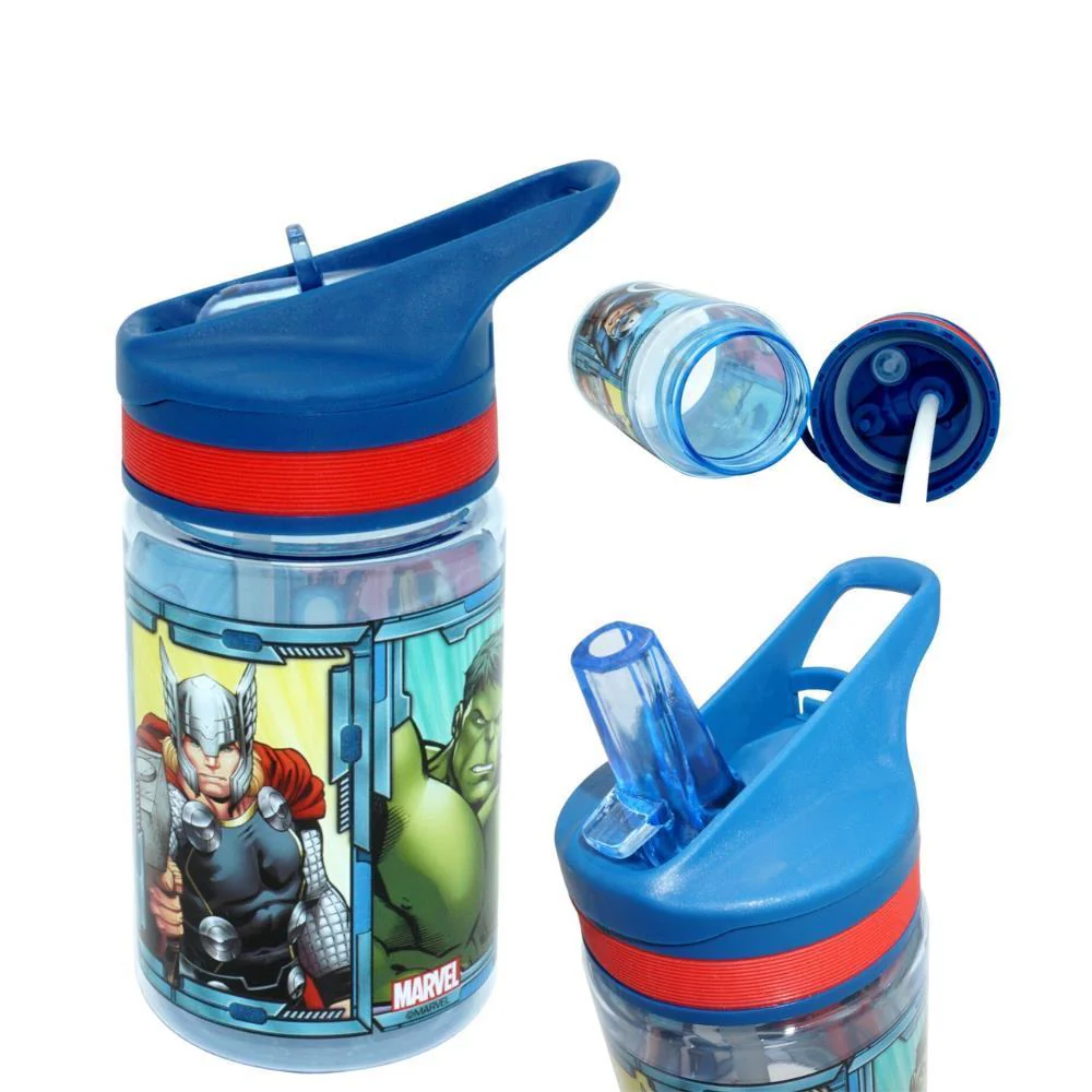 Garrafa com Palhinha Flip Marvel Avengers 400ml - Image 2