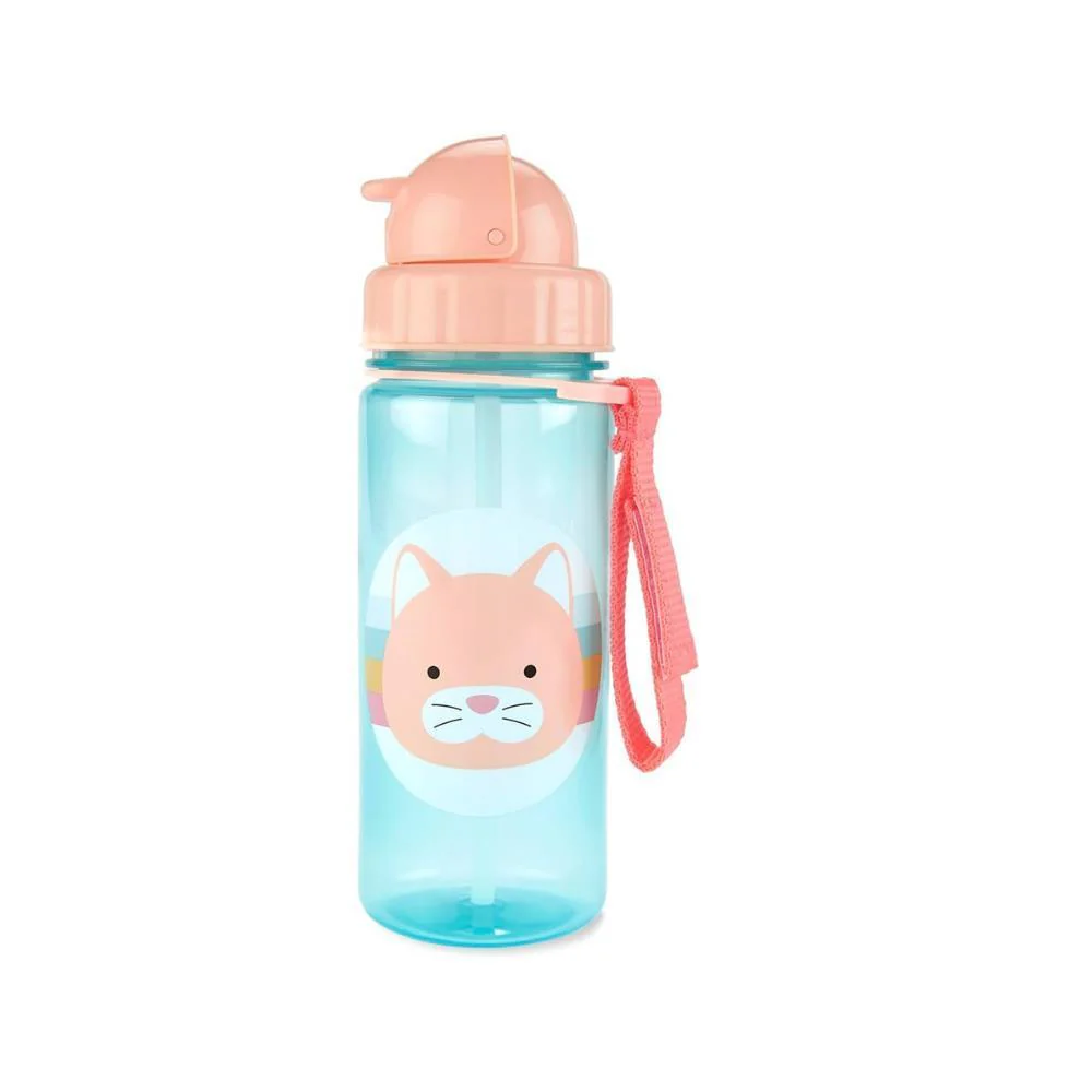 Garrafa com Palhinha Gato Zoo 390ml - Image 2