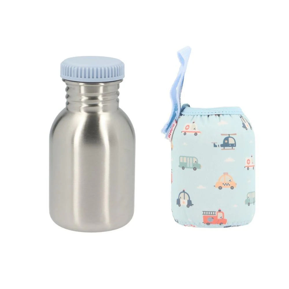Garrafa em Inox com Forra Neoprene Tutete City Cars 350ml - Image 2