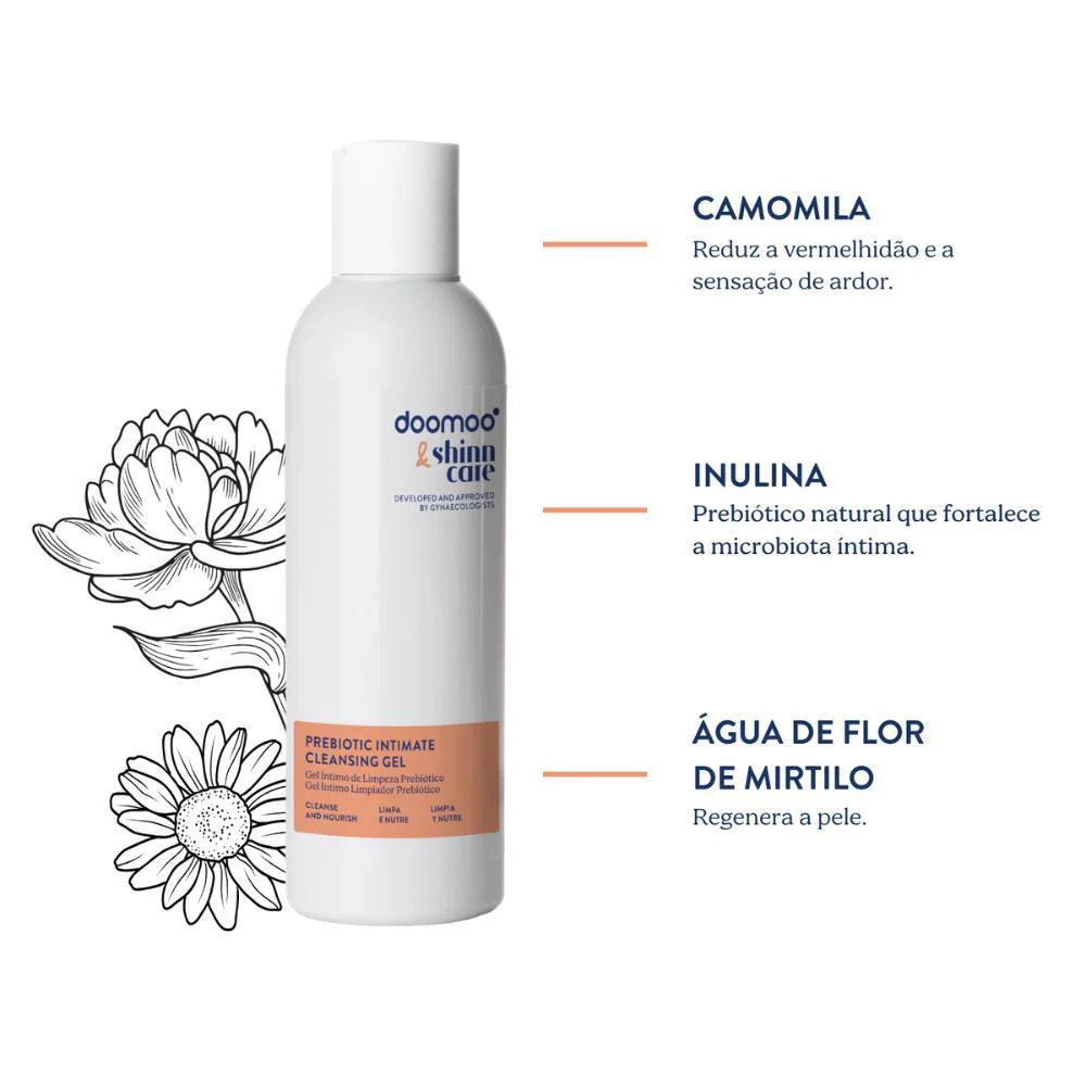 Gel Limpeza Íntima Prebiótico Doomoo & Shinncare 100ml - Image 2