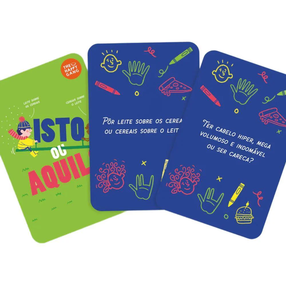 Jogo 50 Cartas The Happy Gang Isto ou Aquilo - Image 2