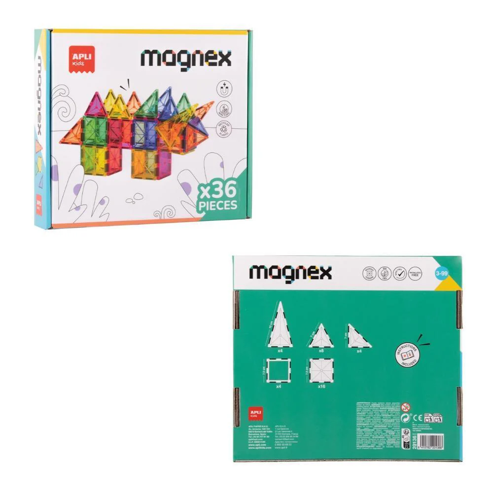Jogo de Construções Magnéticas Apli Kids 36 peças - Image 2