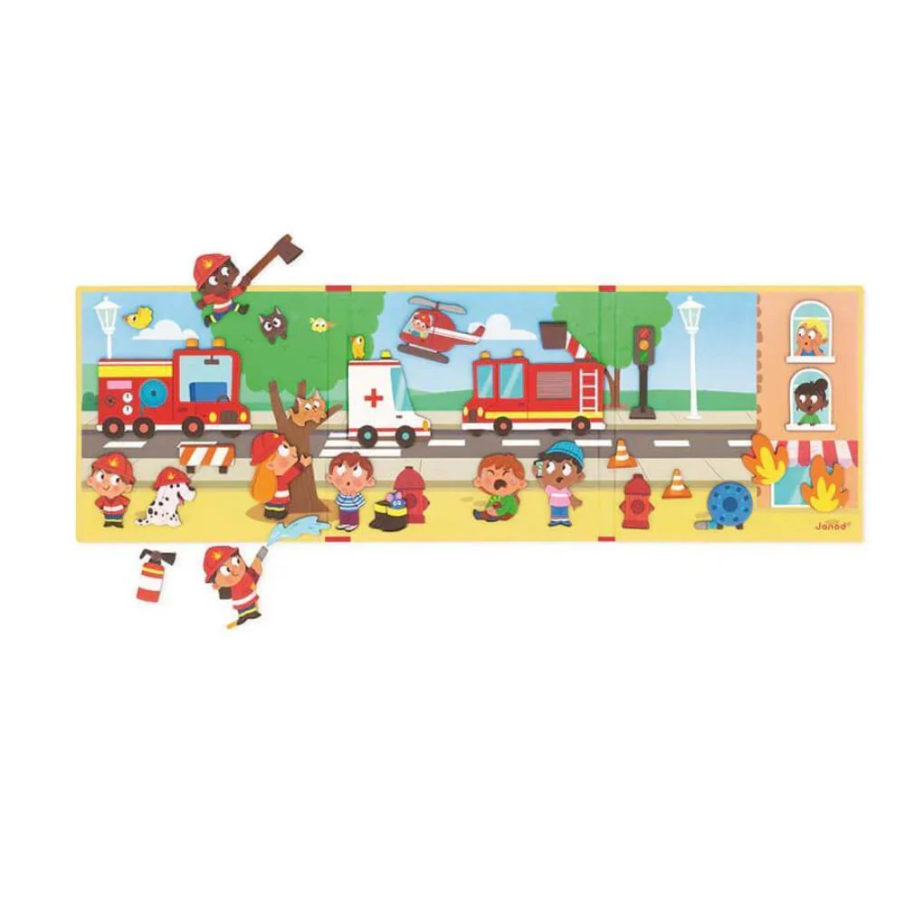 Jogo Janod Magnéti´Stories Bombeiros - Image 2