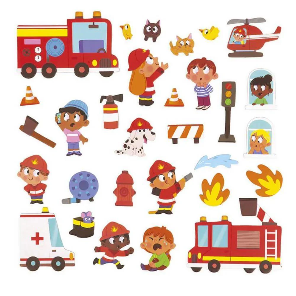 Jogo Janod Magnéti´Stories Bombeiros - Image 3